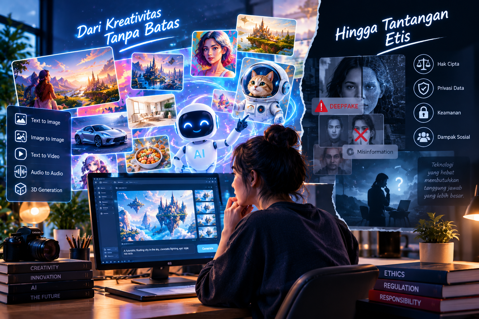 AI Generatif di Balik Layar: Dari Kreativitas Tanpa Batas Hingga Tantangan Etis
