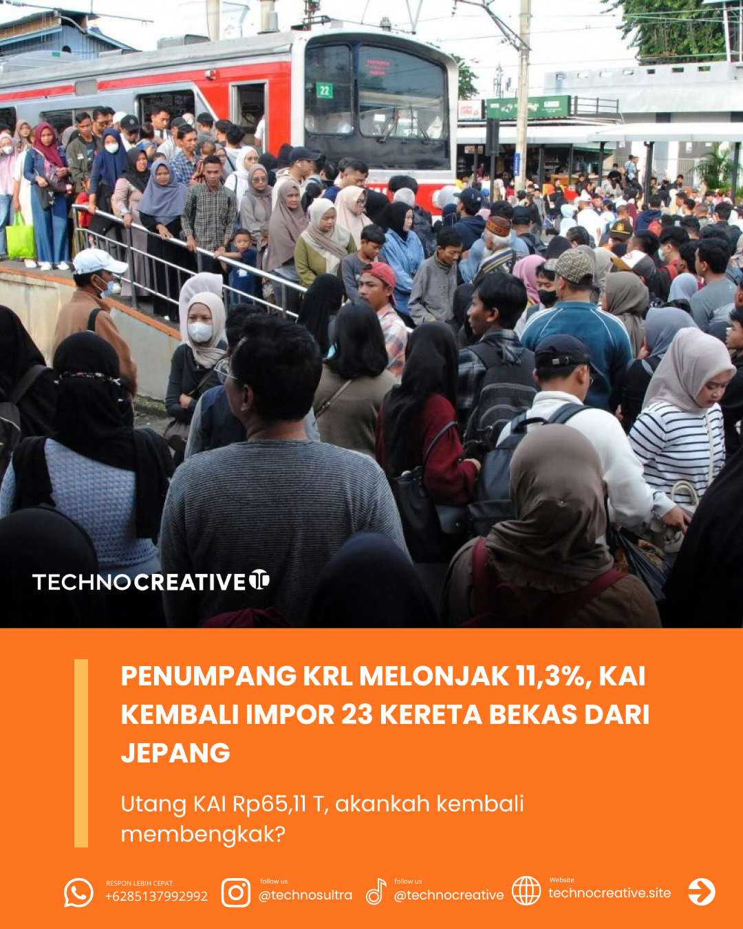 Penumpang KRL Melonjak 11,3%, KAI Kembali Impor 23 Kereta Bekas dari Jepang: Utang Akankah Kembali Membengkak?