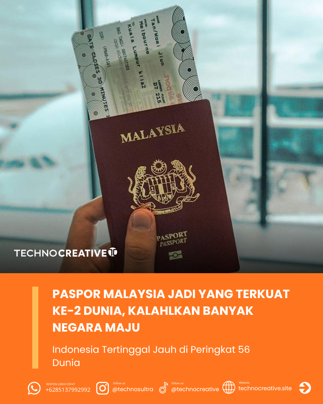 Paspor Malaysia Jadi Yang Terkuat ke-2 Dunia, Kalahkah Banyak Negara Maju: Indonesia Peringkat Berapa?