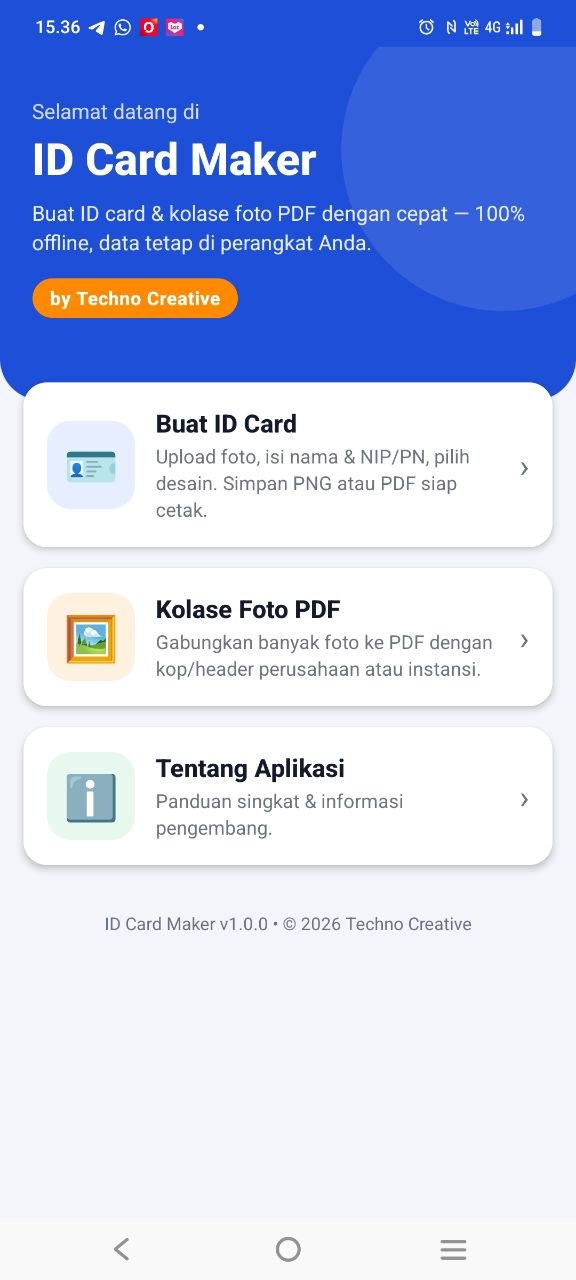 Aplikasi Pembuatan ID Card dan Kolase Foto